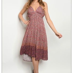 Halter dress with flower 🌺 print